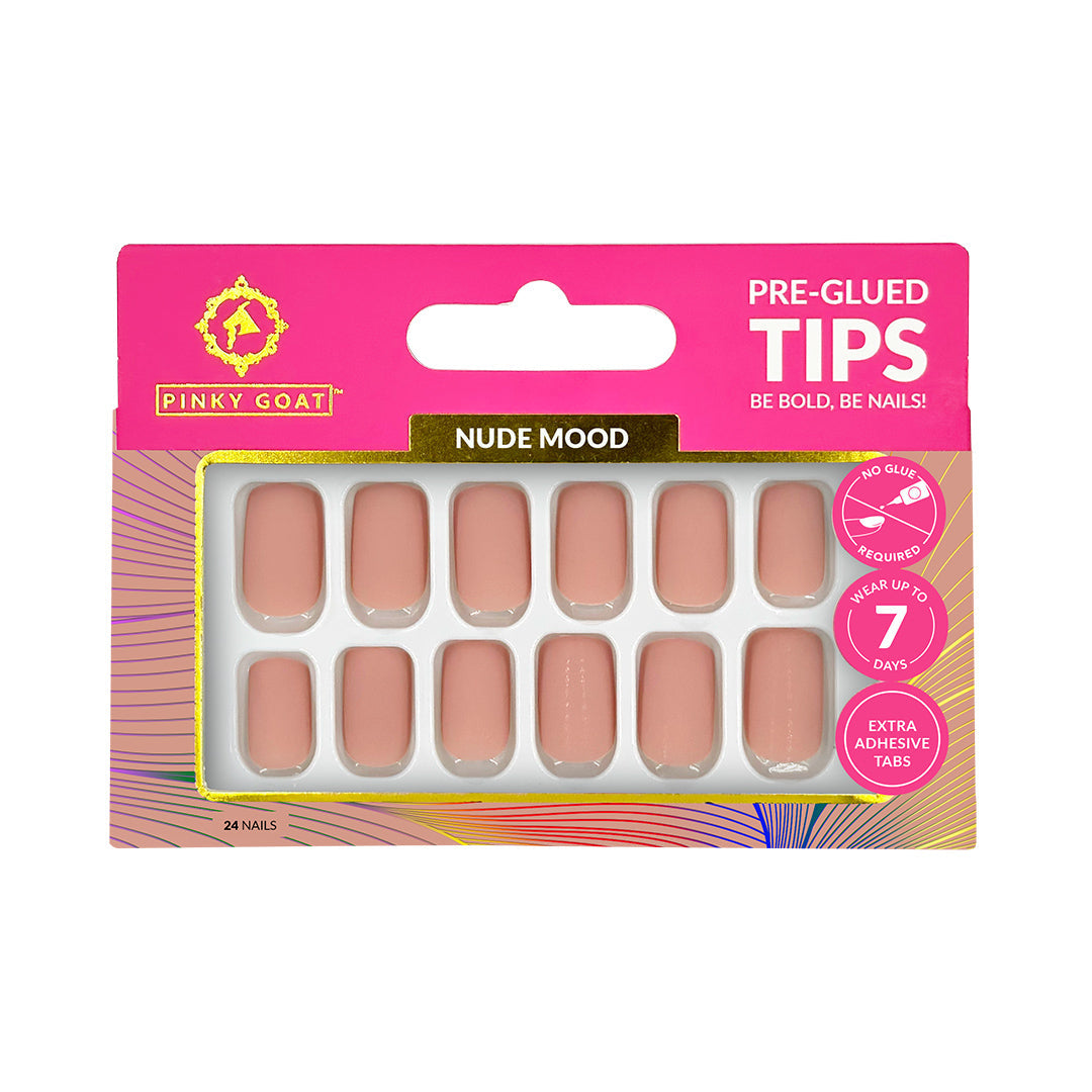 PINKYGOAT TIPS - PRE GLUED - NUDE MOOD - Pinky Goat