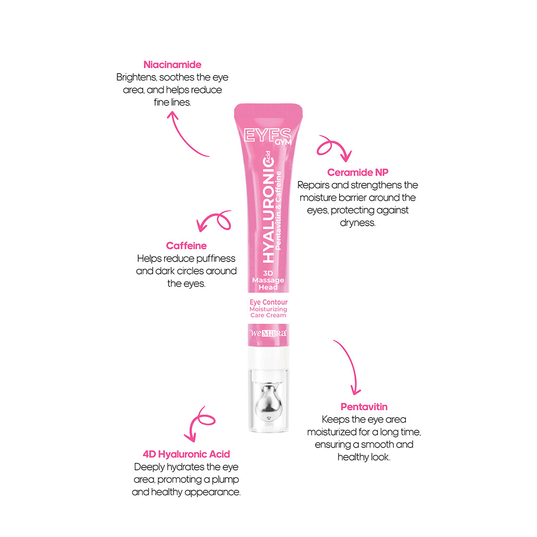 Eyes Gym Eye Contour Moisturizing Care Cream 18ml (Hyaluronic)