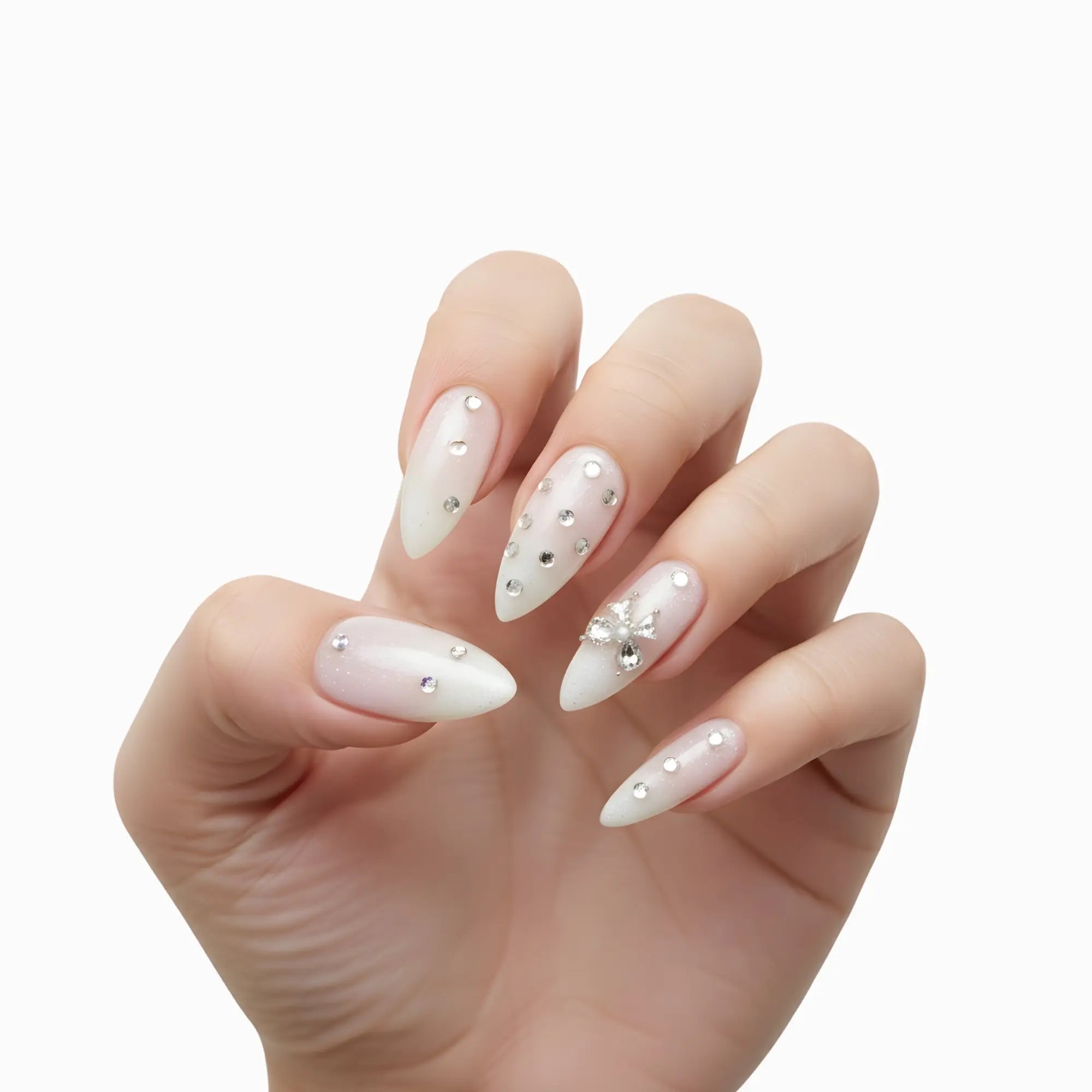 Pinky Goat Tips Salon-Gel Stilleto Shape Nails Cloud Kiss, Best UAE False Nails