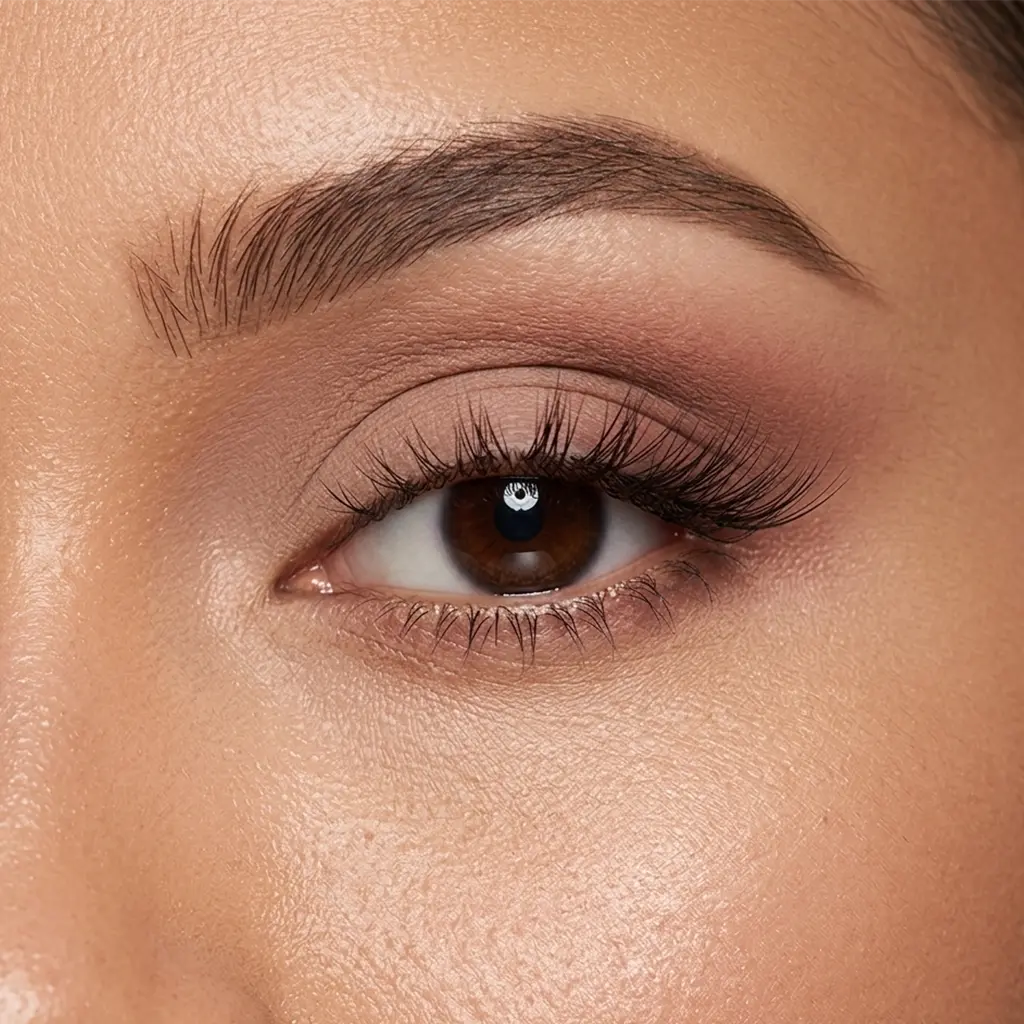Close-up of a person's eye with dakota demi-lash available in UAE