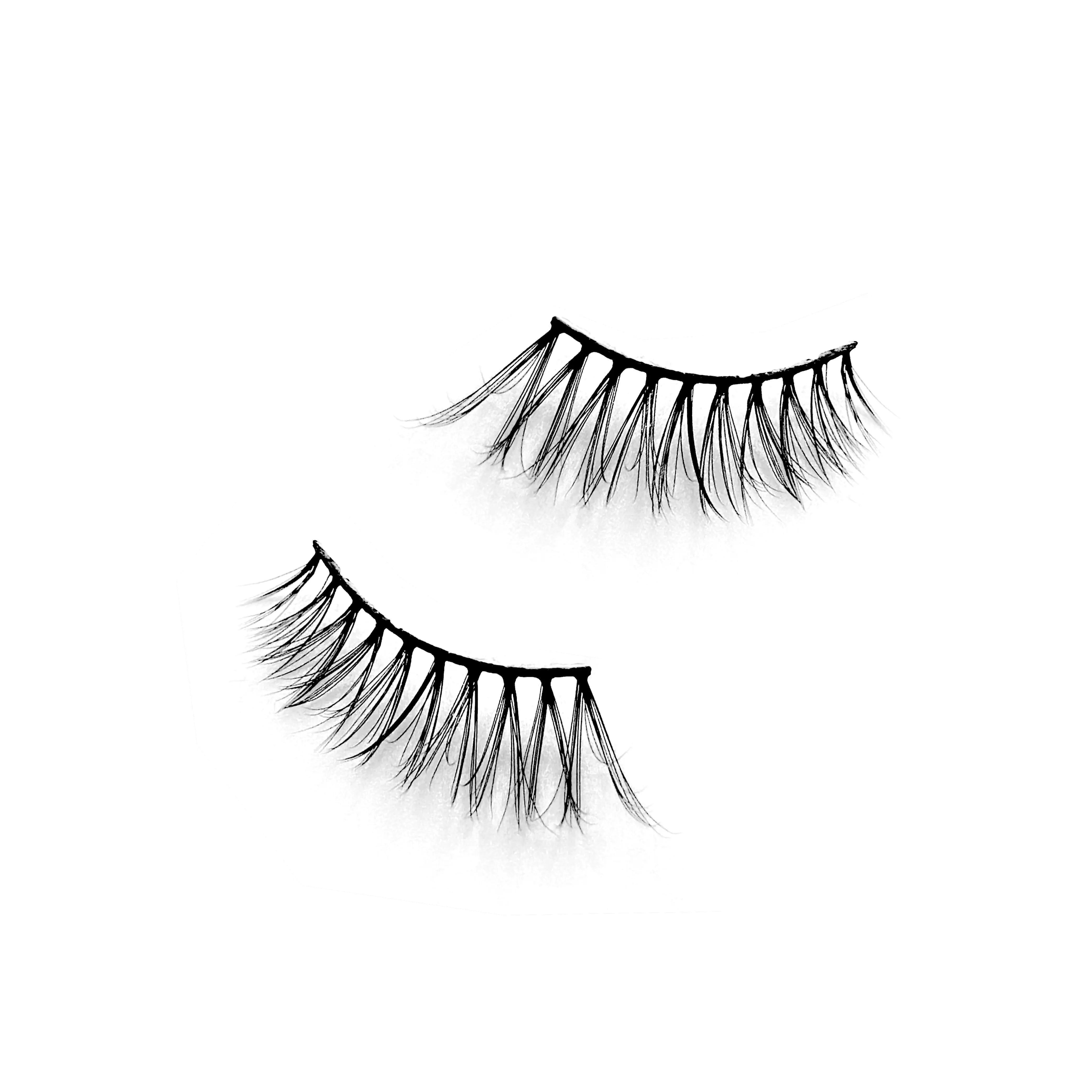 Pair of Pinky Goat Dakota false demi-lashes (half-lash) on a white background
