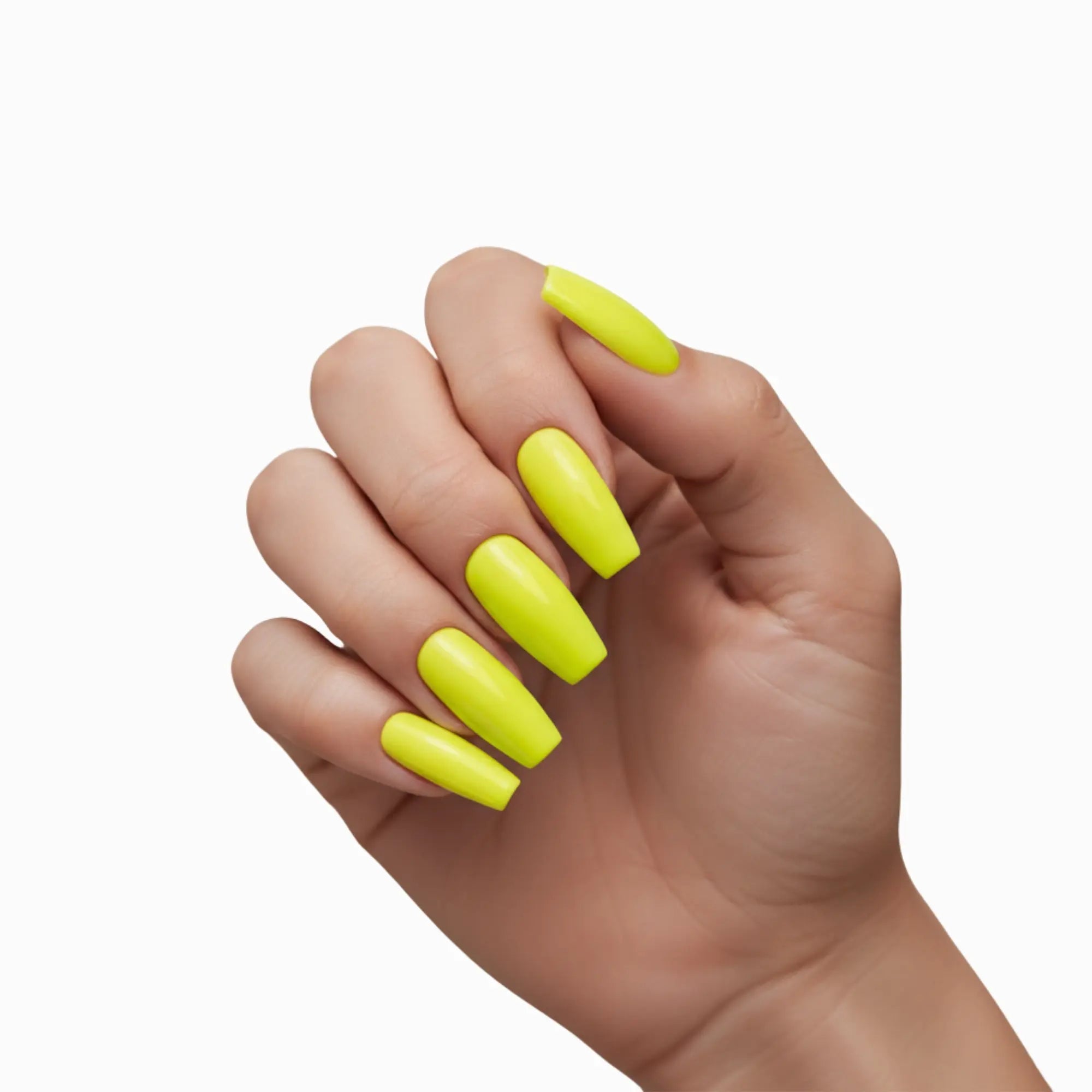 Pinky Goat Tips Salon-Gel Coffin Nails Dream Green