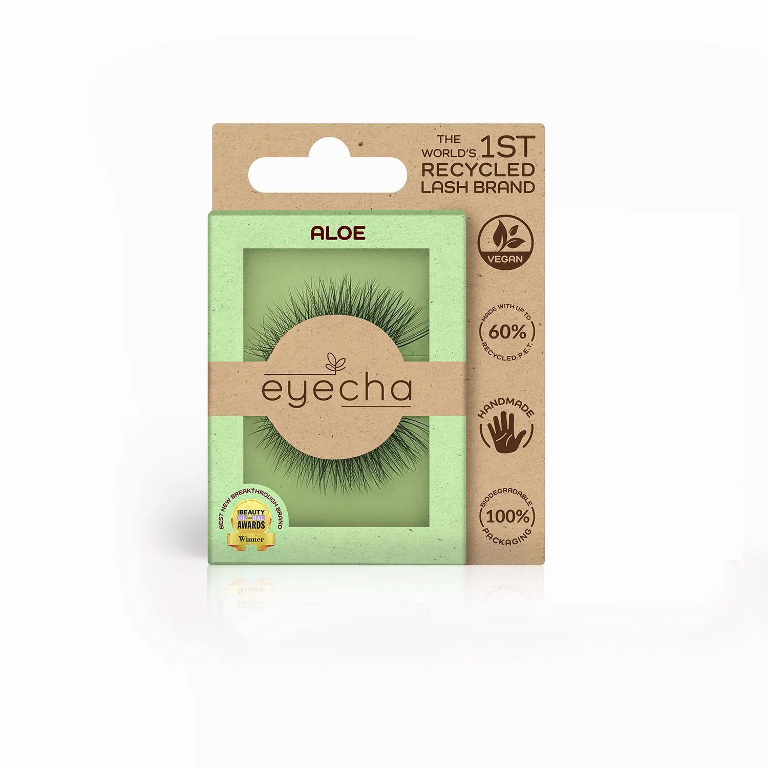 Vegan and handmade lashes named Aloe, best seller, perfect for everyday use