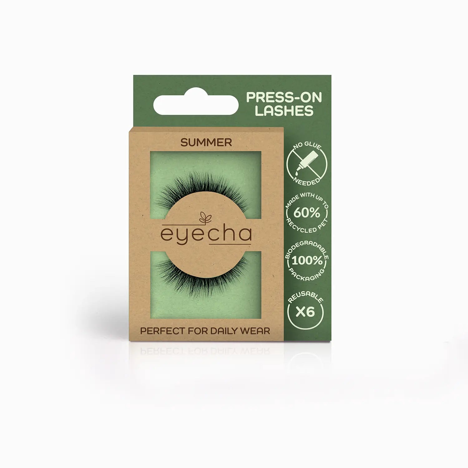 Press on vegan lashes named Summer - natural and lightweight