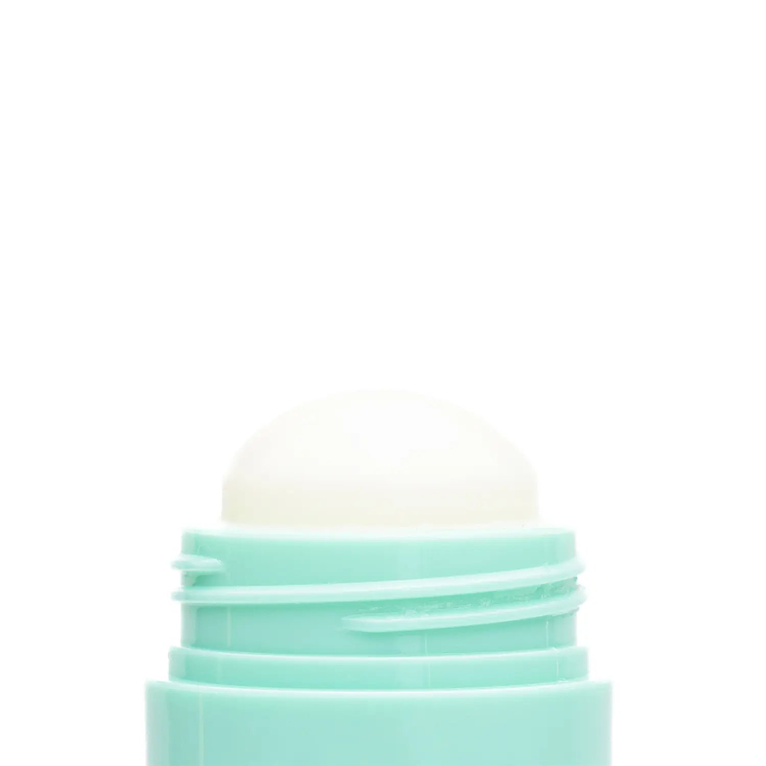 Close-up of a cosmetic Italian vegan brand makeup hydrating face serum stick named GRWM cream-colored swatch. Daily Dose.