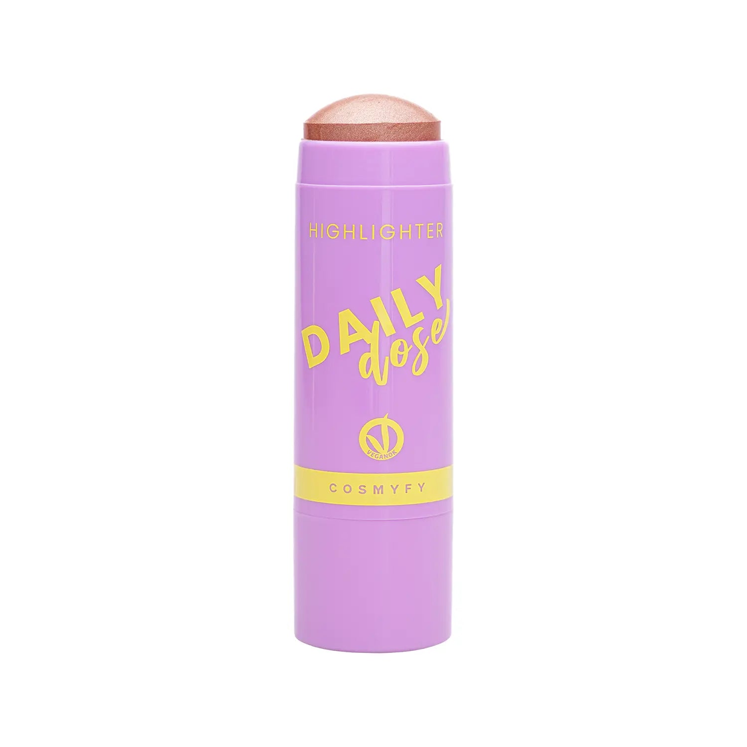 Cosmetic Italian vegan highlighter stick named DELULU tube