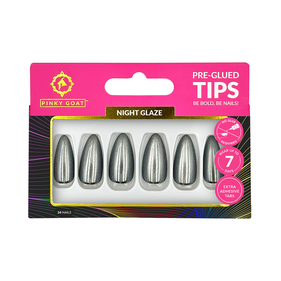 PINKYGOAT TIPS - PRE GLUED - NIGHT GLAZE - Pinky Goat