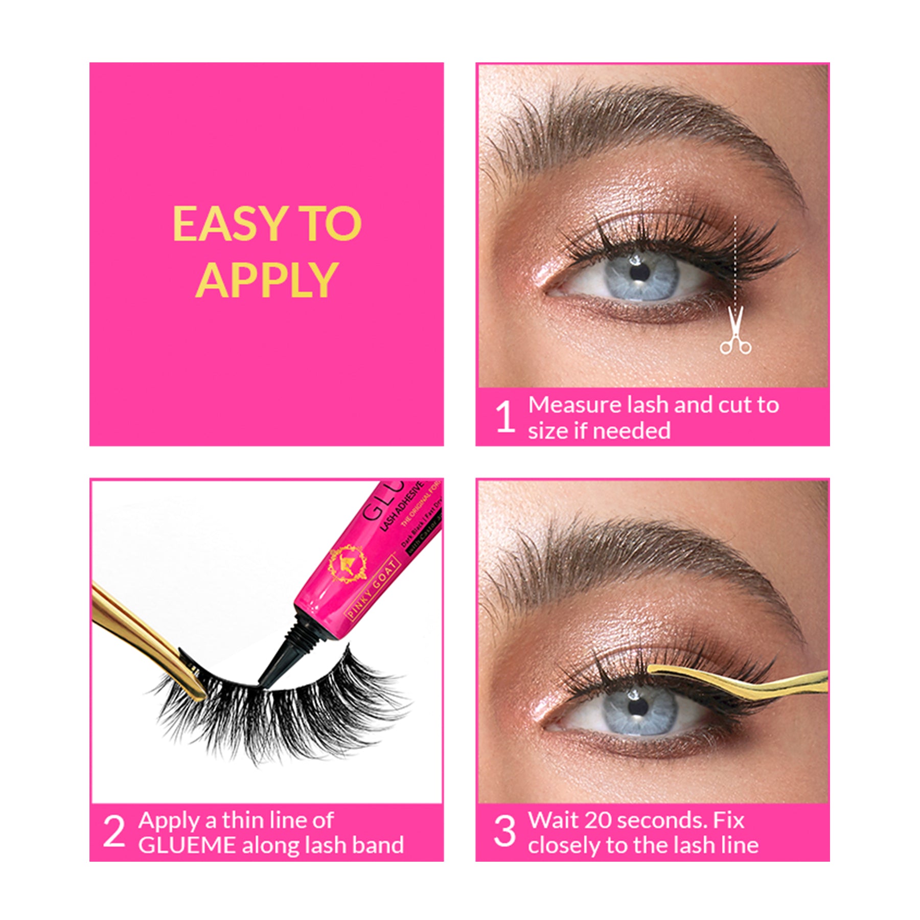 KEONA Short Wispy Natural False Eyelashes