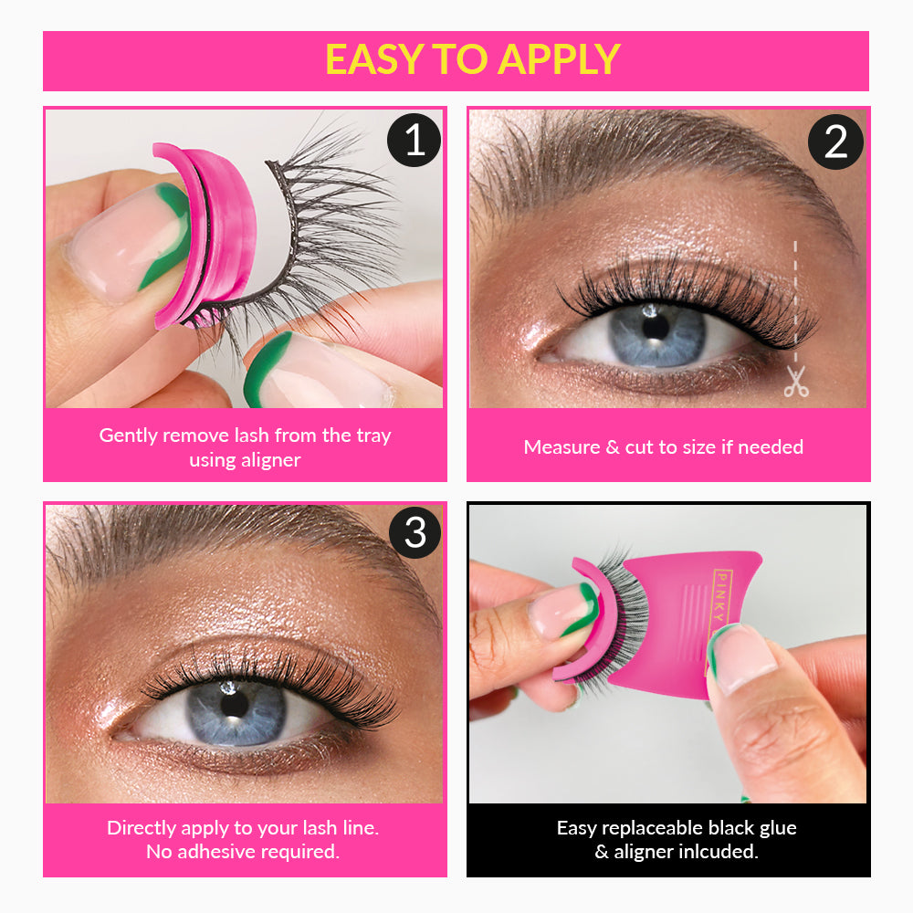 GISELA Pre-Glued Dramatic Volume Lashes – Bold & Reusable
